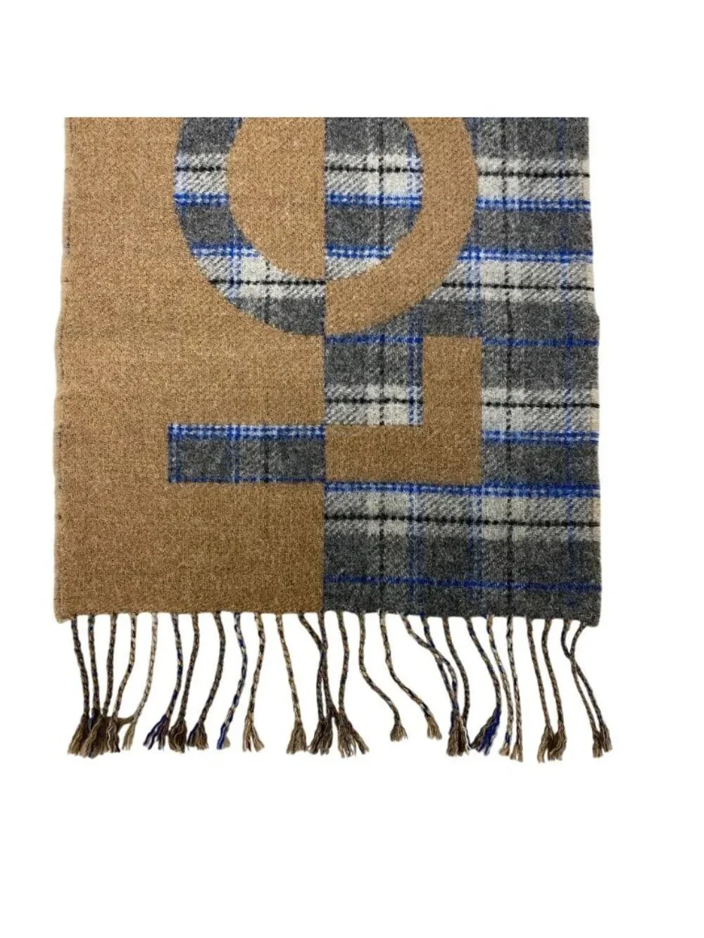 Louis Vuitton Check with Echarpe Cashmere Scarf Beige